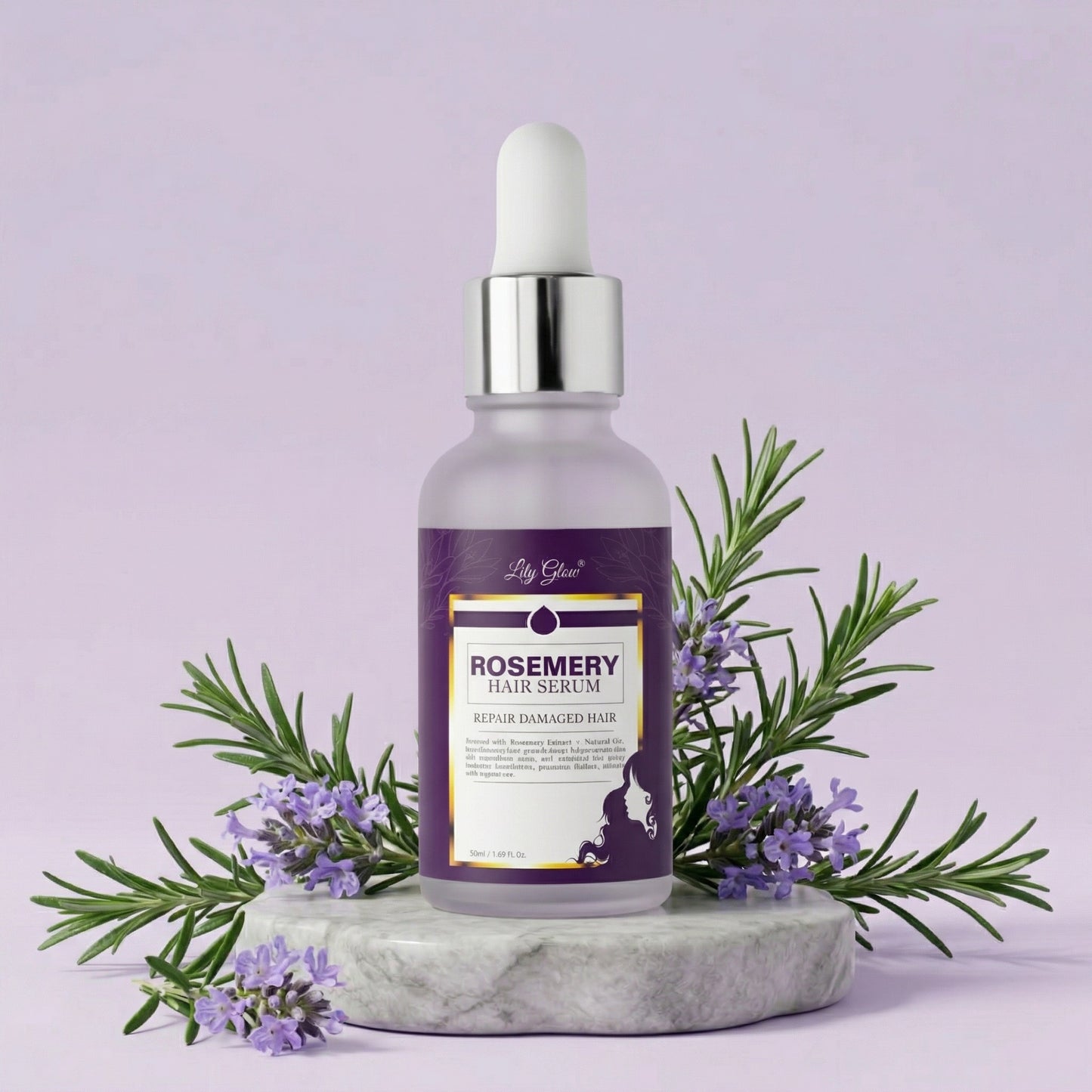 Rosemary Hair Serum for Damaged Hair Repair (50ml)