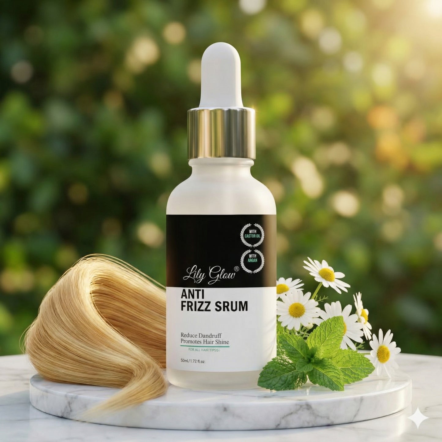 Anti-Frizz Serum with 5% Minoxidil, Biotin & Caffeine (50ml)