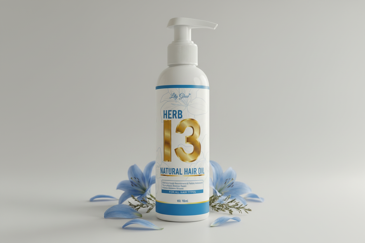 Herb 13 Natural Hair Oil - Hair Growth & Fall Control (100ml)